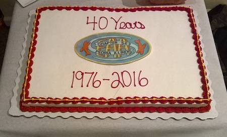 40th anniversary cake