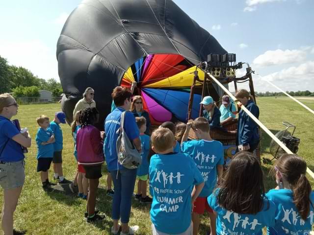 the balloon inflation